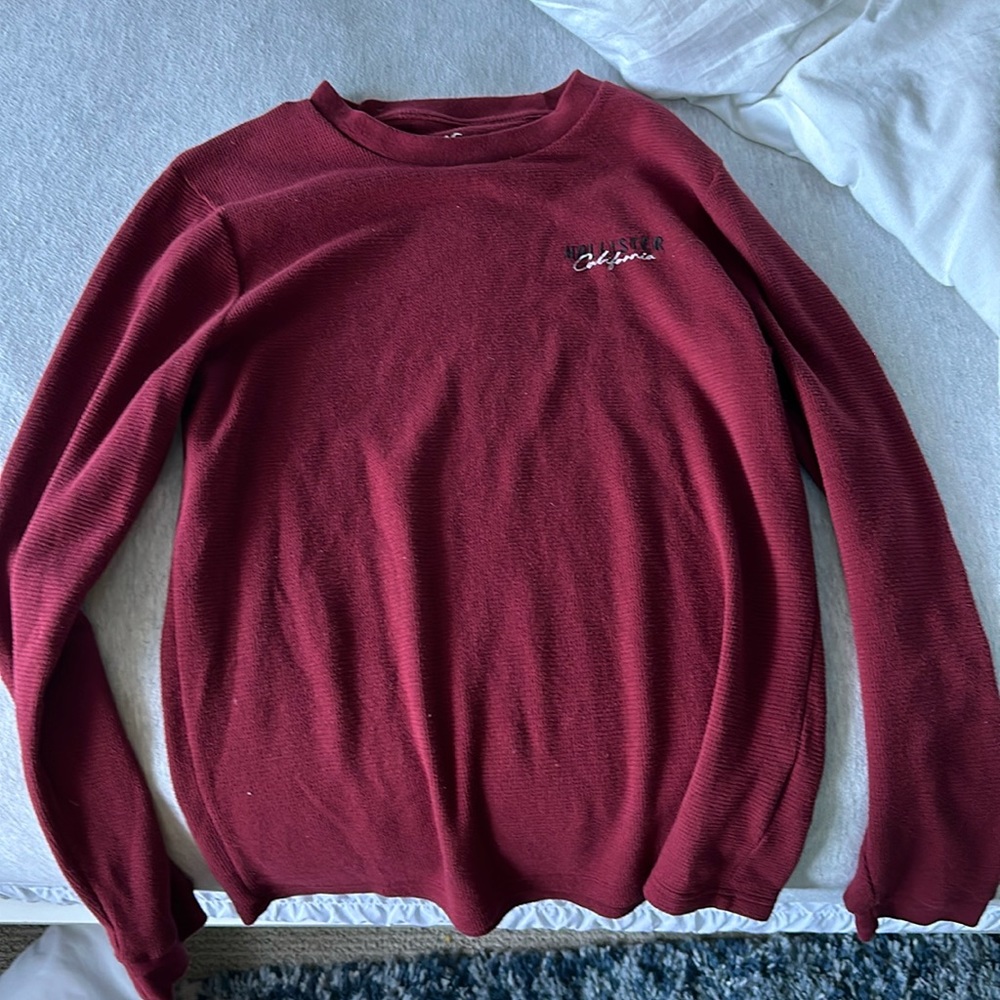 Dark Red Hollister Long Sleeve